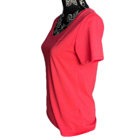 Womens Neon Pink Nike Dri-Fit Running Training Gym Workout Short Sleeve Shirt - Picture 4 of 11